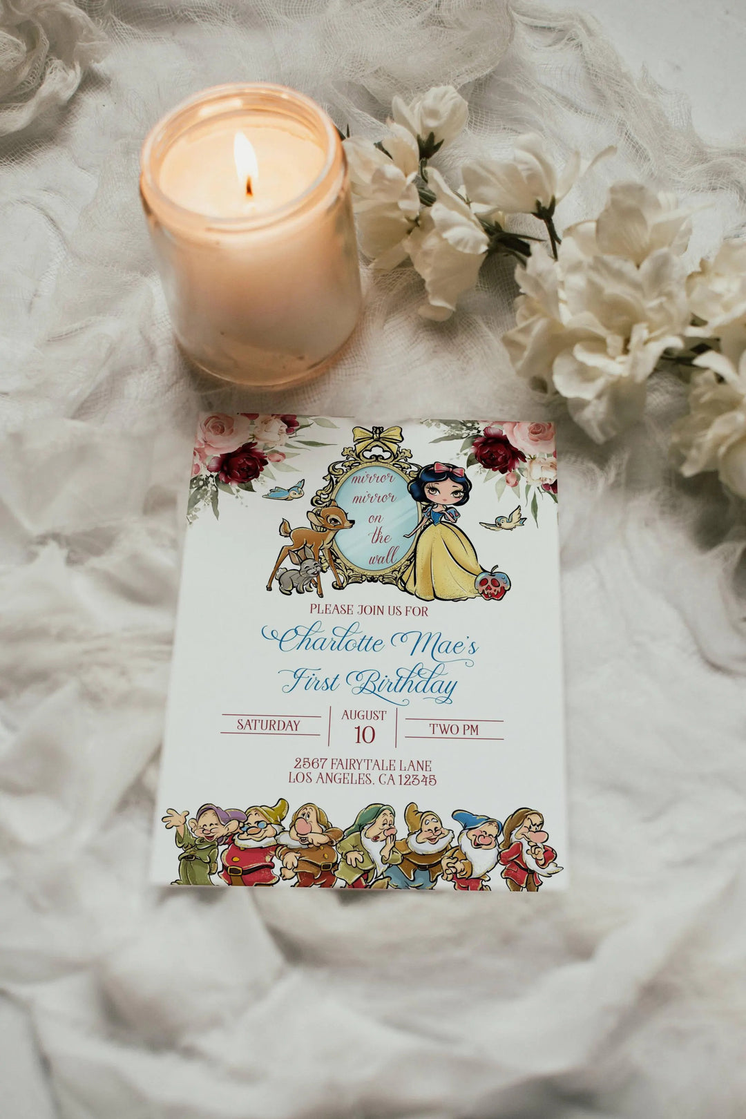 Snow White Invitation - Snow White Birthday Invite - Kids Snow White Invitation - Editable Snow White Invite - Snow White Princess Invite