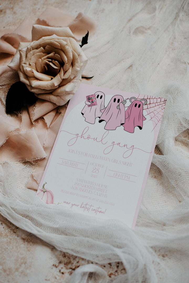 Halloween Girls Night Invitation - Halloween Girls Night Party Invite - Halloween Invitation - Adult Halloween Invitation - Girls Night Out Invitation