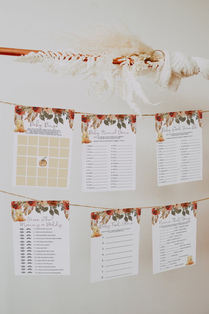 15 Winnie The Pooh Baby Shower Games - Baby Shower Game Bundle - Instant Download Baby Shower Games - Winnie The Pooh Games - Party Games