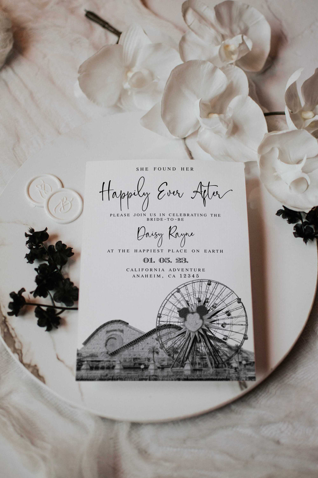 Theme Park Bachelorette Invitation - Theme Park Bachelorette Weekend - Bachelorette Weekend Invitation - Bachelorette Party Invitation - DIY