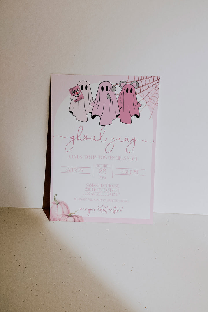 Halloween Girls Night Invitation - Halloween Girls Night Party Invite - Halloween Invitation - Adult Halloween Invitation - Girls Night Out Invitation