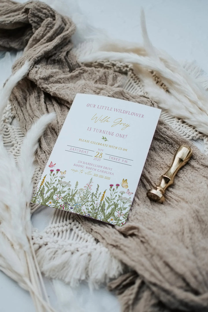 Boho 5x7 Mockup - Pampas Invitation Mockup - Simple Invitation Mockup - 5x7 Card Mockup - Wedding 5x7 Mockup - Boho Mockup 5x7 - Stationary