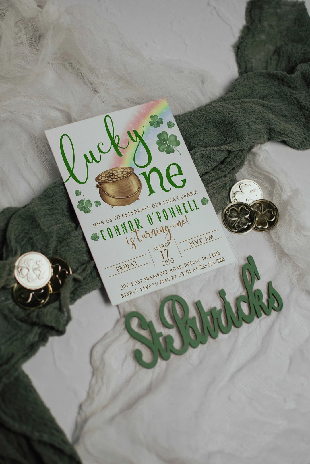 Saint Patricks Day Mockup - St. Patricks Day Invitation Mockup - St Patties Day Mockup - Irish Invitation Mockup - Holiday Invitation Mockup