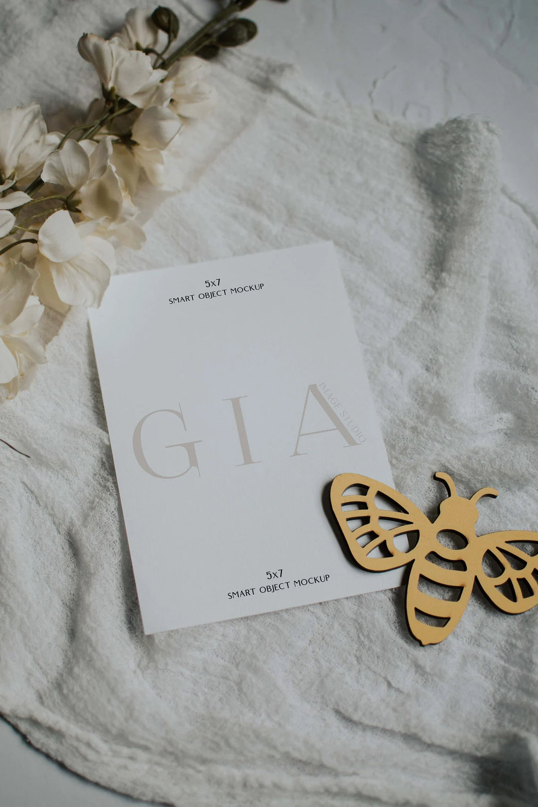 Invitation Mockup - 5x7 Bee Themed Mockup - Winnie the Pooh Mockup - Boho Bee Mockup - Invitation Flatly - Invitation Mockup - 5x7 Invite