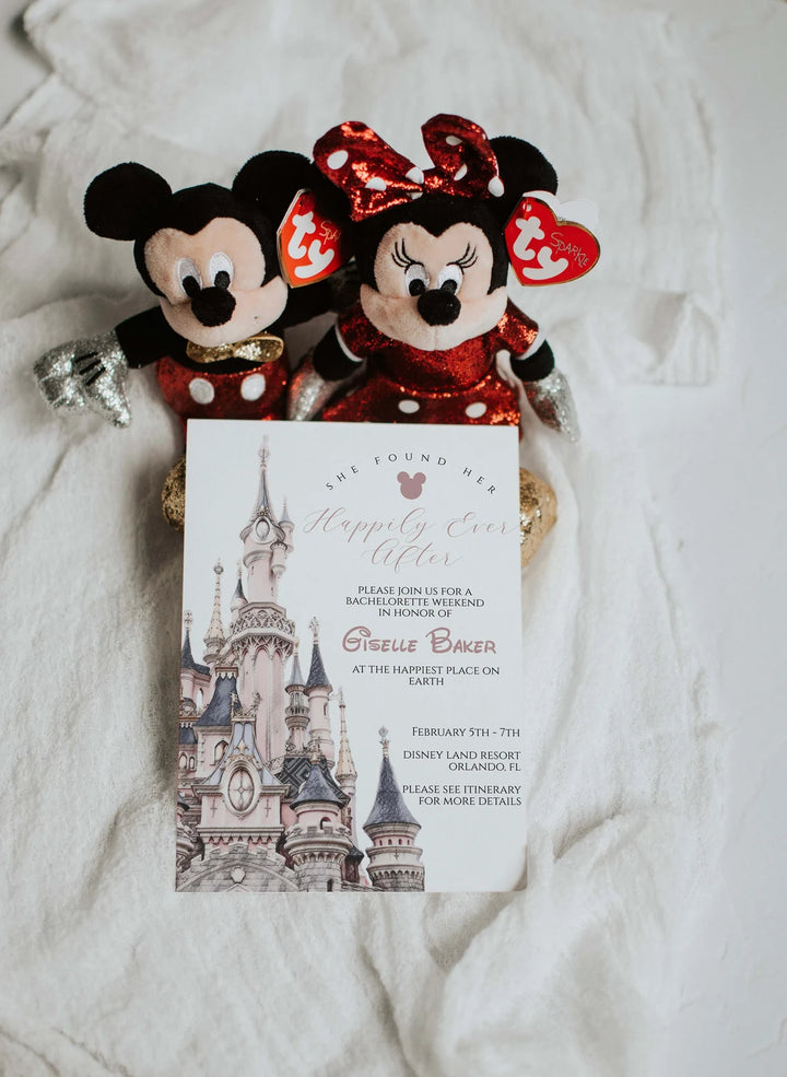 Disney Invitation Mockup - Kids Birthday Invite Mockup - 5x7 Disneyland Invitation Mockup - Theme Park Mockup - Character Invitation Mockup - Invite Mockup