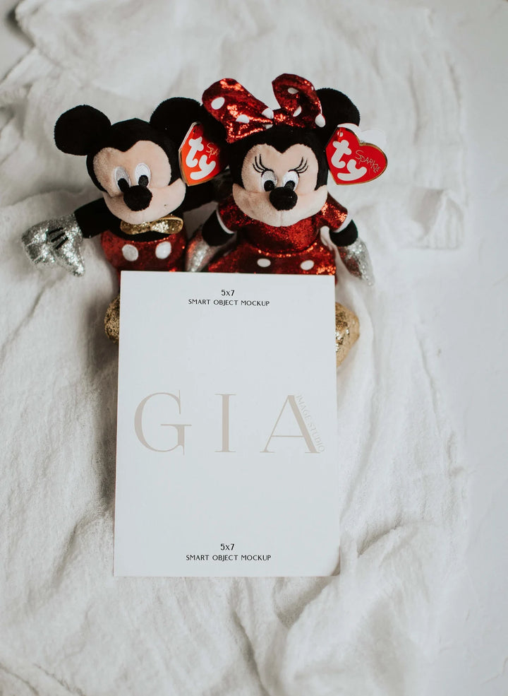 Disney Invitation Mockup - Kids Birthday Invite Mockup - 5x7 Disneyland Invitation Mockup - Theme Park Mockup - Character Invitation Mockup - Invite Mockup