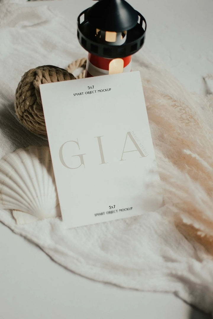 Nautical Invitation Mockup - Ocean Invitation Mockup - Beach Theme Mockup - Nautical Theme Mockup - Invitation Mockup - Stationery Mockup