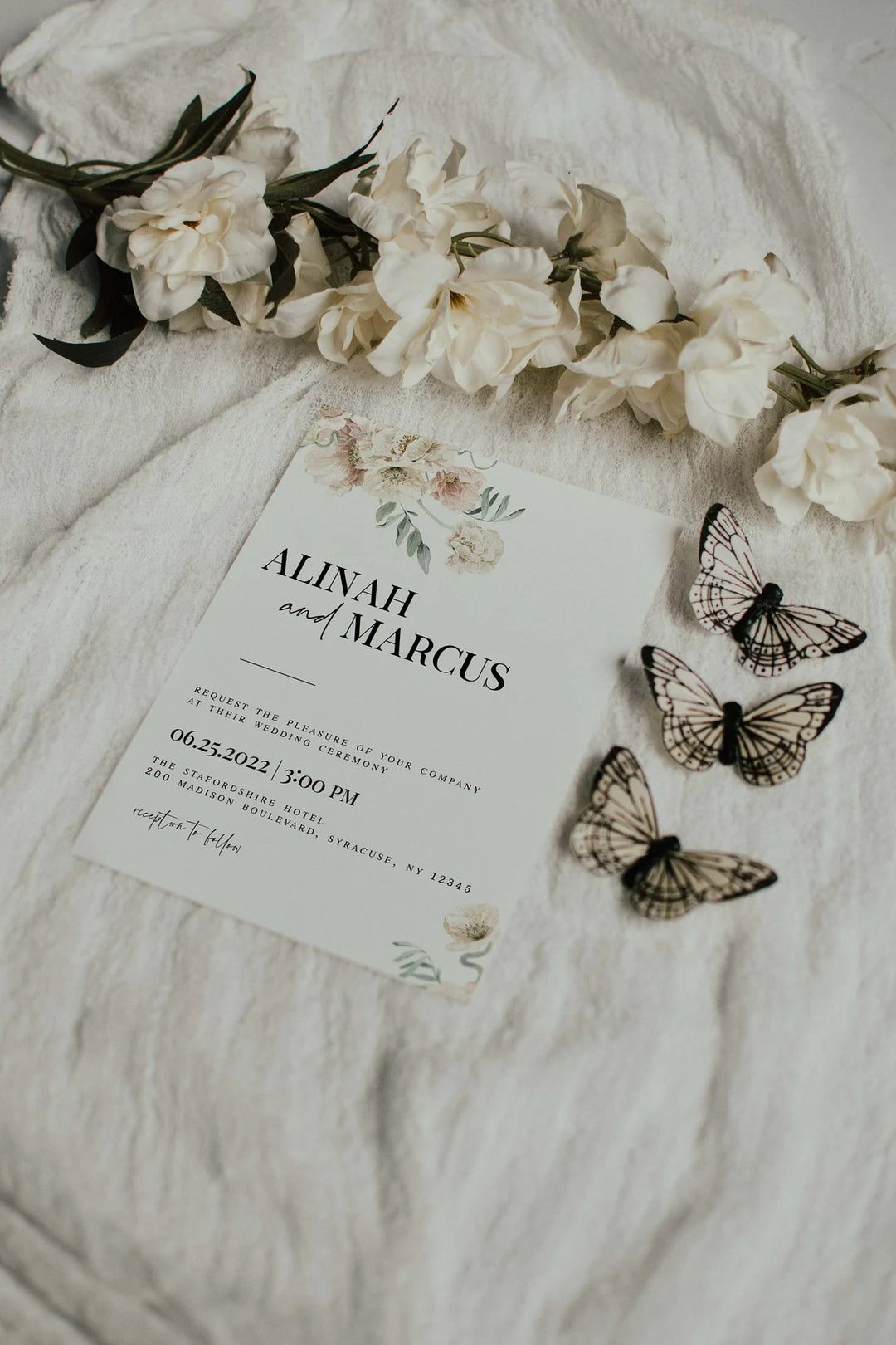 Zazzle Invitation Mockup - Canva Invitation Mockup - Boho Invitation Mockup - Simple Invitation Mockup - 5x7 Card Mockup - Neutral Mockup