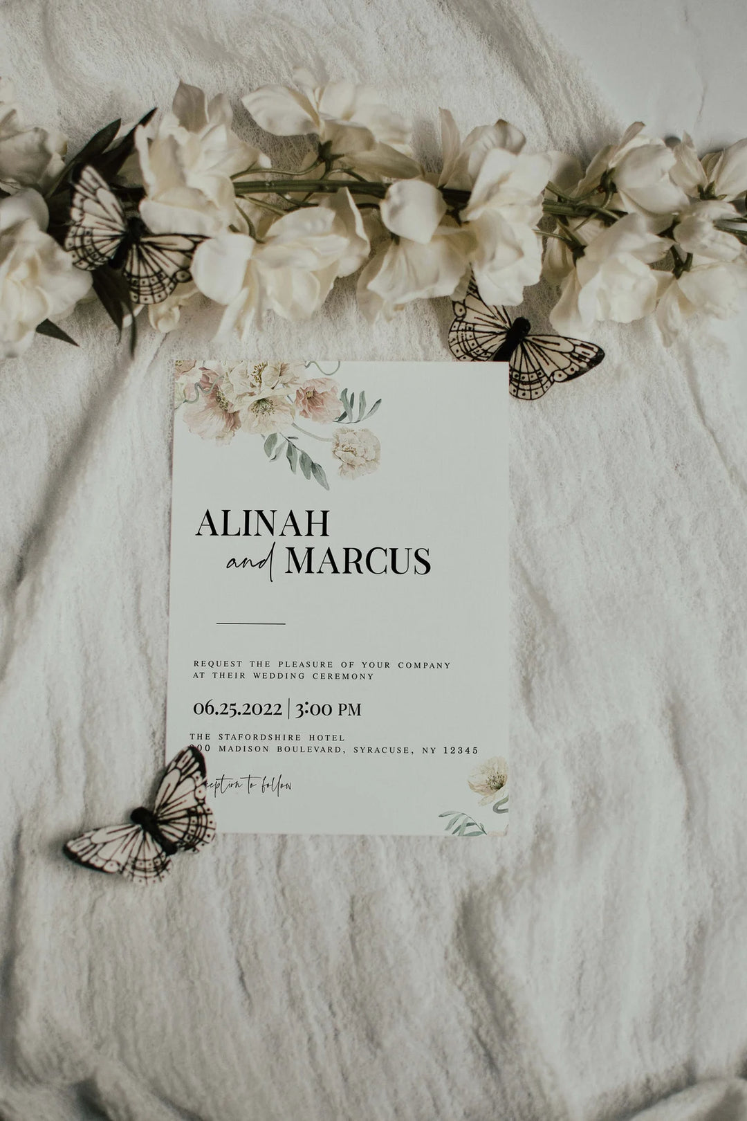 Wedding Invitation Mockup - Zazzle Invitation Mockup - Canva Invitation Mockup - Boho Invitation Mockup - Smart Object Mockup - PSD Mockup