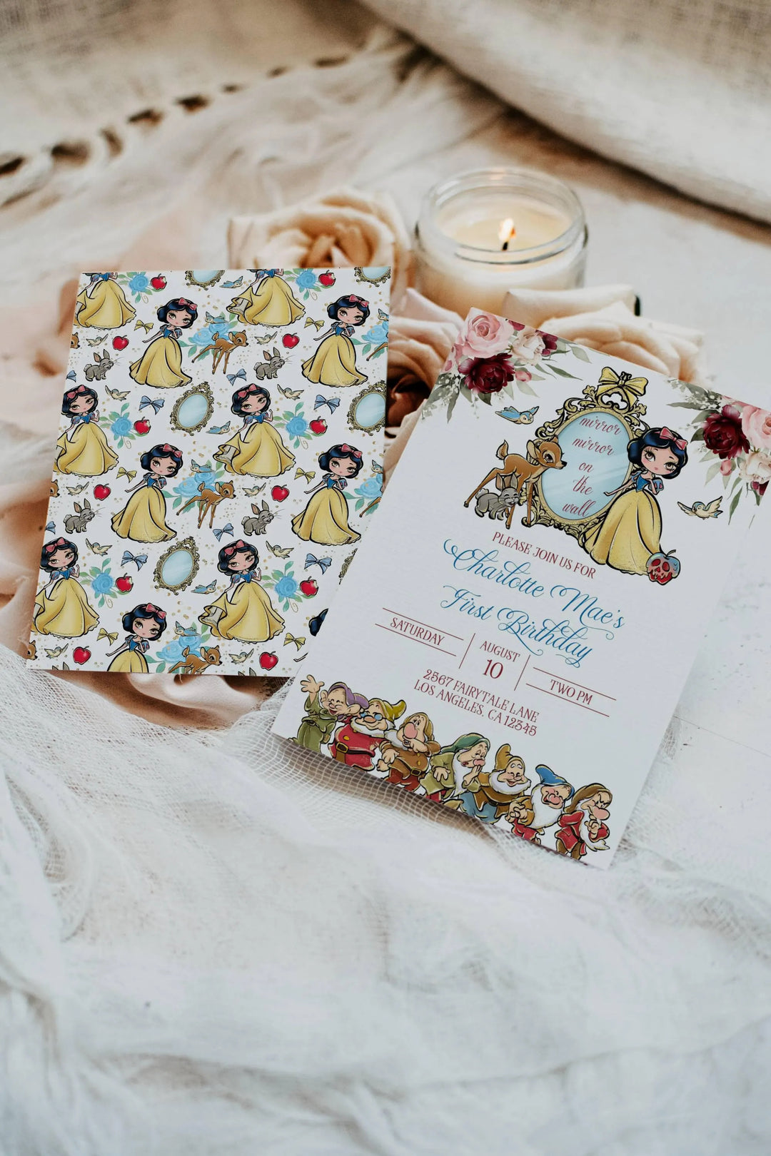 Snow White Invitation - Snow White Birthday Invite - Kids Snow White Invitation - Editable Snow White Invite - Snow White Princess Invite