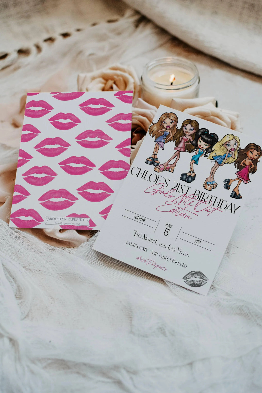 Bratz Themed Party - Girls Night Out Invitation - Bratz Invitation - Baddie Doll Invitation - Y2K Doll Invitation - 21st Birthday Invitation