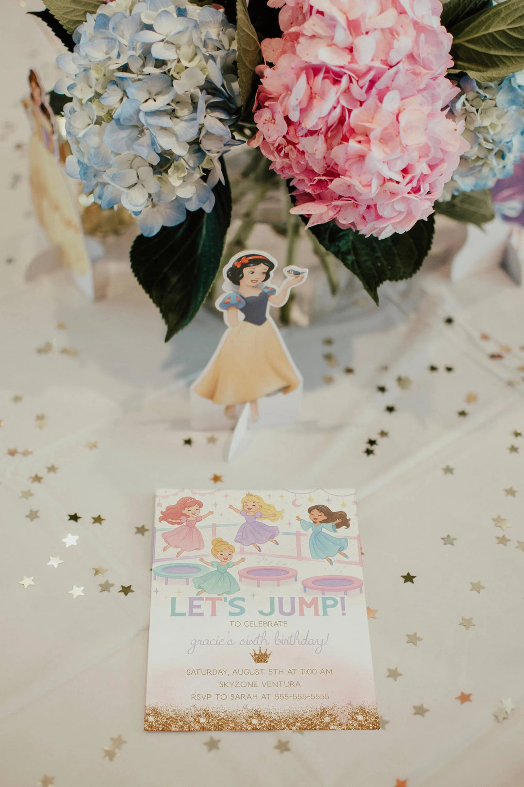 Trampoline Park Princess Invitation - Princess Jump Party Invitation - Girls Jump Party Invitation - Princess Trampoline Park Party Evite