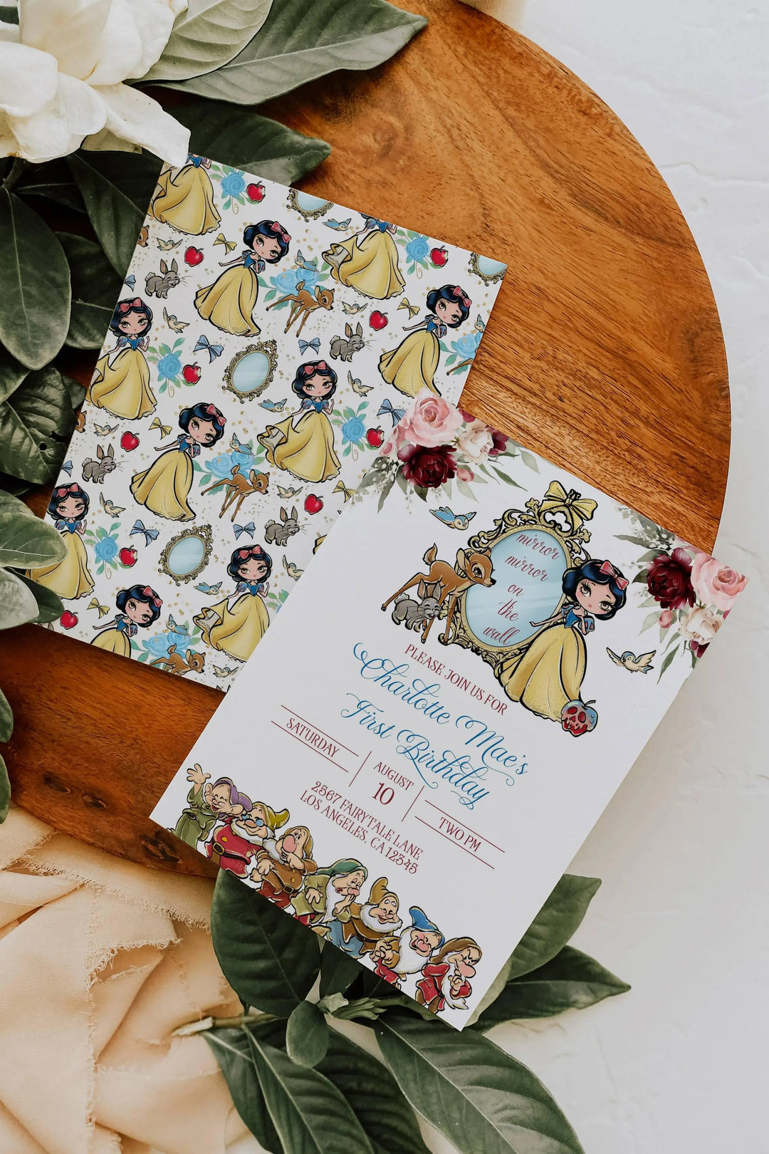 Snow White Invitation - Snow White Birthday Invite - Kids Snow White Invitation - Editable Snow White Invite - Snow White Princess Invite