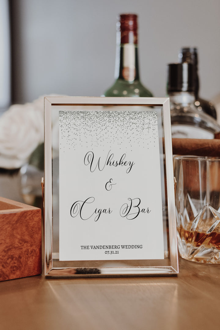 Whiskey Bar Sign Mockup - Cigar Bar Sign Mockup - Whiskey & Cigar Bar Sign Mockup - Wedding Bar Sign Mockup - Open Bar Sign Mockup - Party