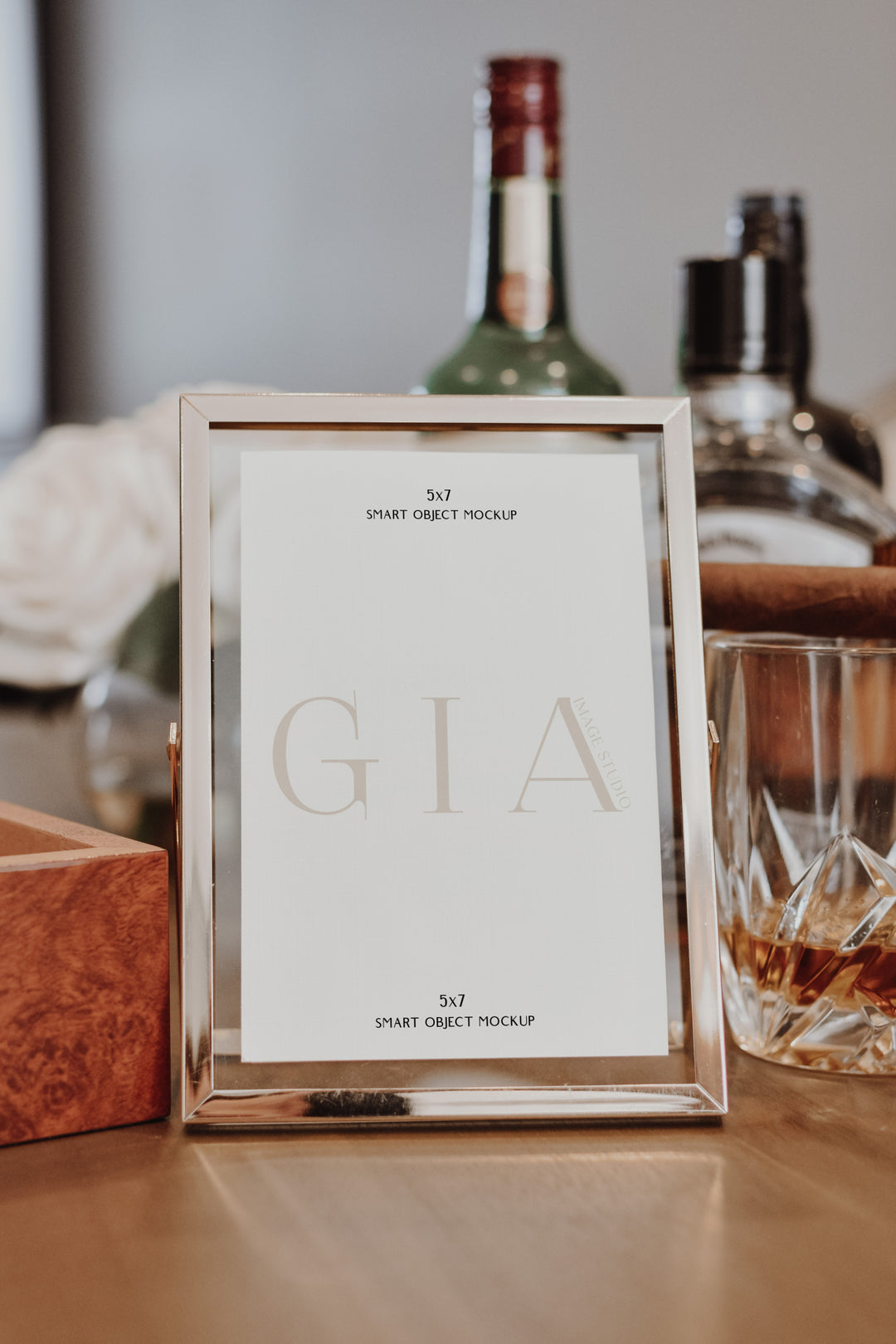 Whiskey Bar Sign Mockup - Cigar Bar Sign Mockup - Whiskey & Cigar Bar Sign Mockup - Wedding Bar Sign Mockup - Open Bar Sign Mockup - Party