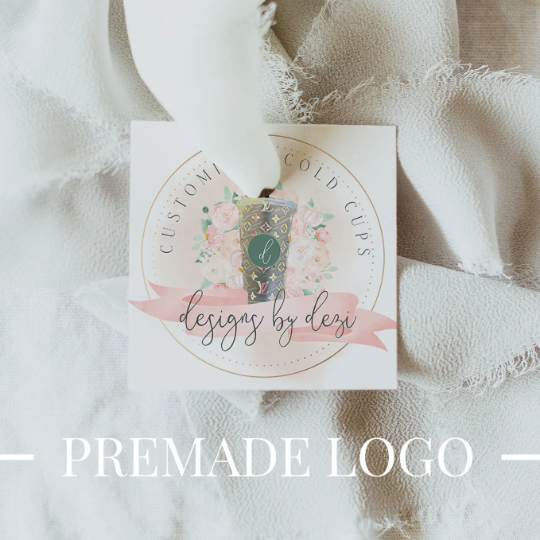 Tumbler Business Logo Design - Vinyl Tumbler Logo - Tumbler Crafter Logo - Tumbler Designer Logo - Cricut Crafter Logo - Tumbler Crafter Logo