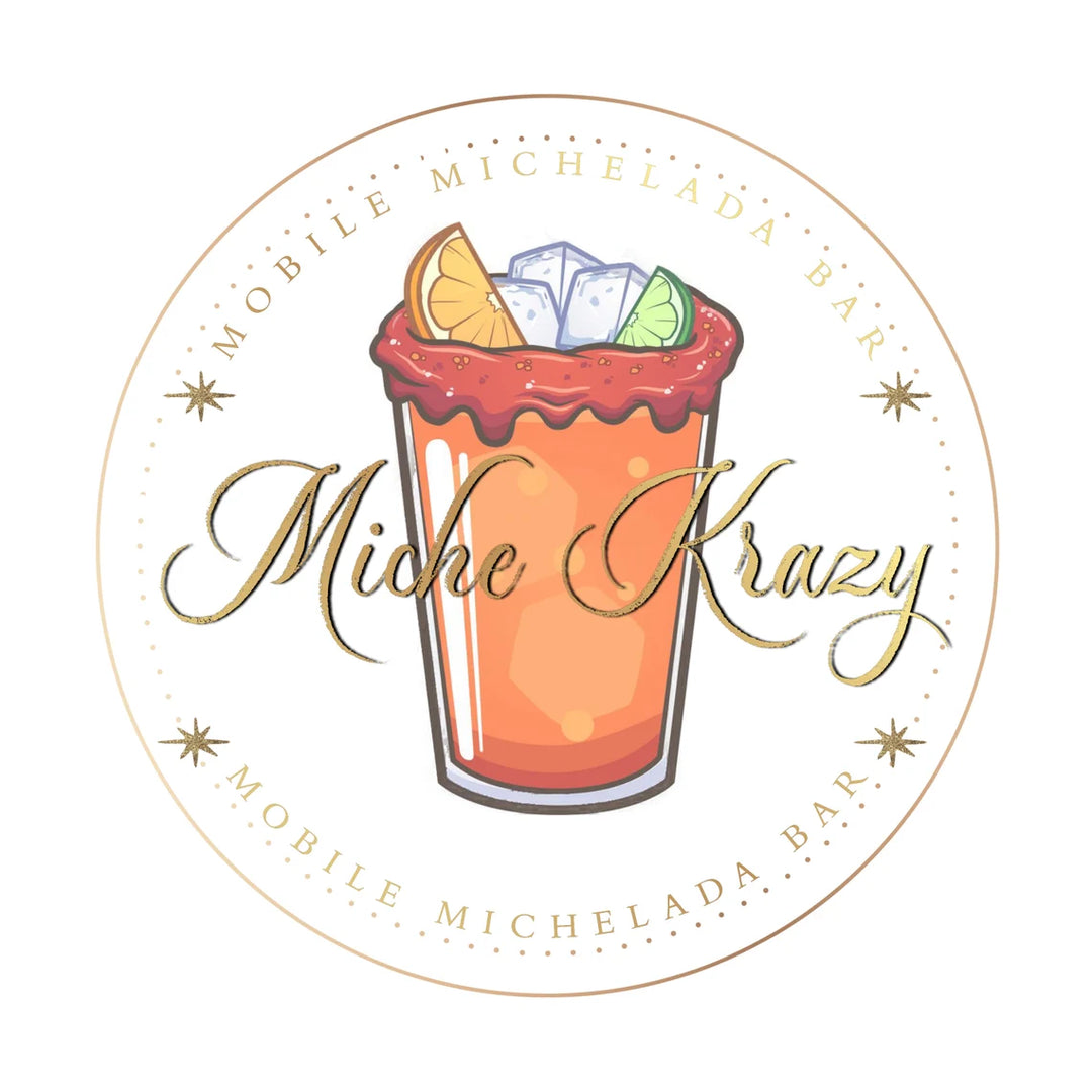 Michelada Business Logo - Mobile Michelada Bar Logo - Mobile Bartender Logo - Premade Business Logo - Alcohol Business Logo - Michelada Logo