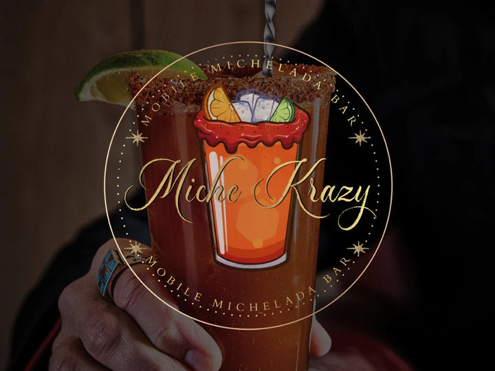 Michelada Business Logo - Mobile Michelada Bar Logo - Mobile Bartender Logo - Premade Business Logo - Alcohol Business Logo - Michelada Logo