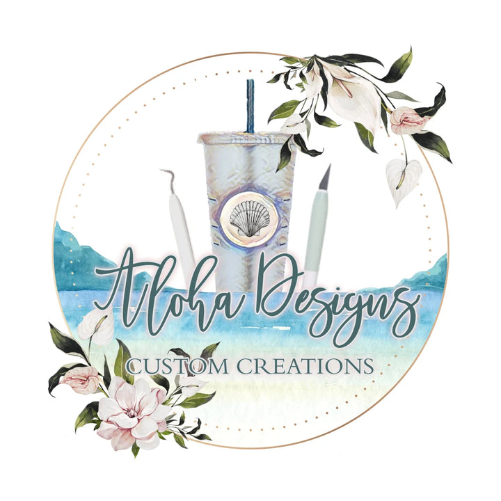 Beach Theme Logo - Ocean Logo - Crafter Logo - Tumbler Logo - Tumbler Crafter Logo - Premade Crafty Logo - Cutting Machine Artist Logo