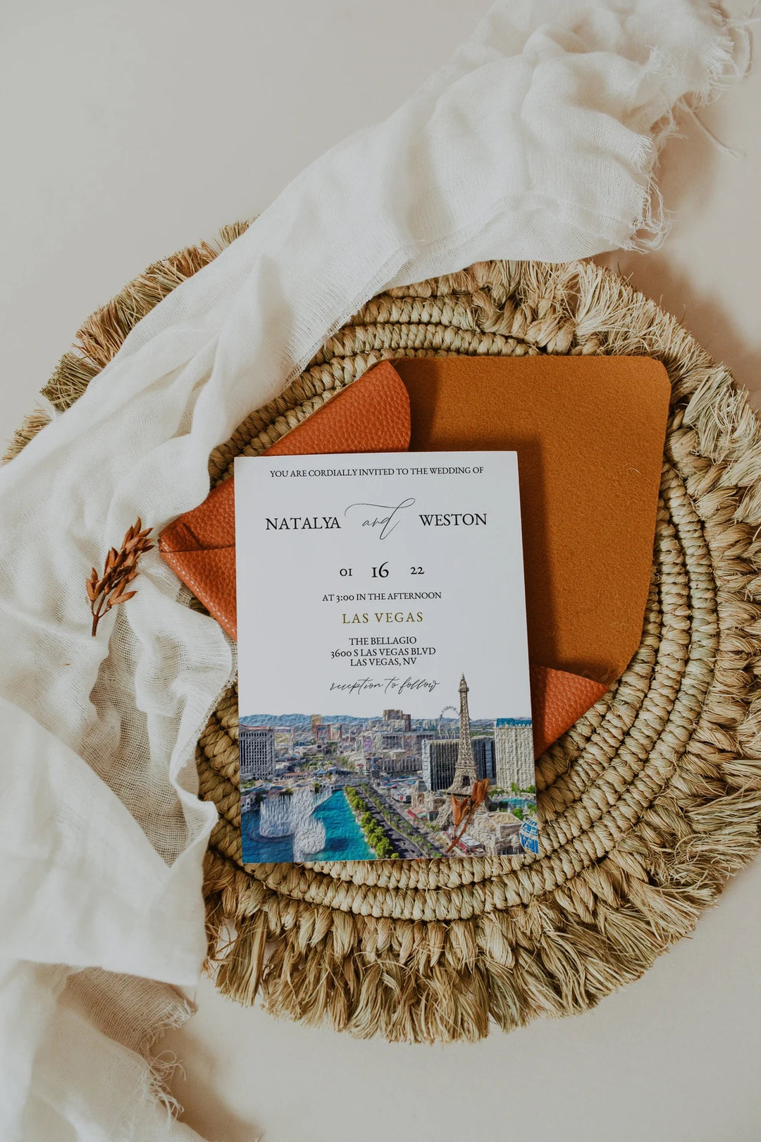Las Vegas Wedding Invitation - Vegas Invitation - Vegas Wedding Invitation - Las Vegas Wedding Invite - Simple Wedding Invitation - Vegas