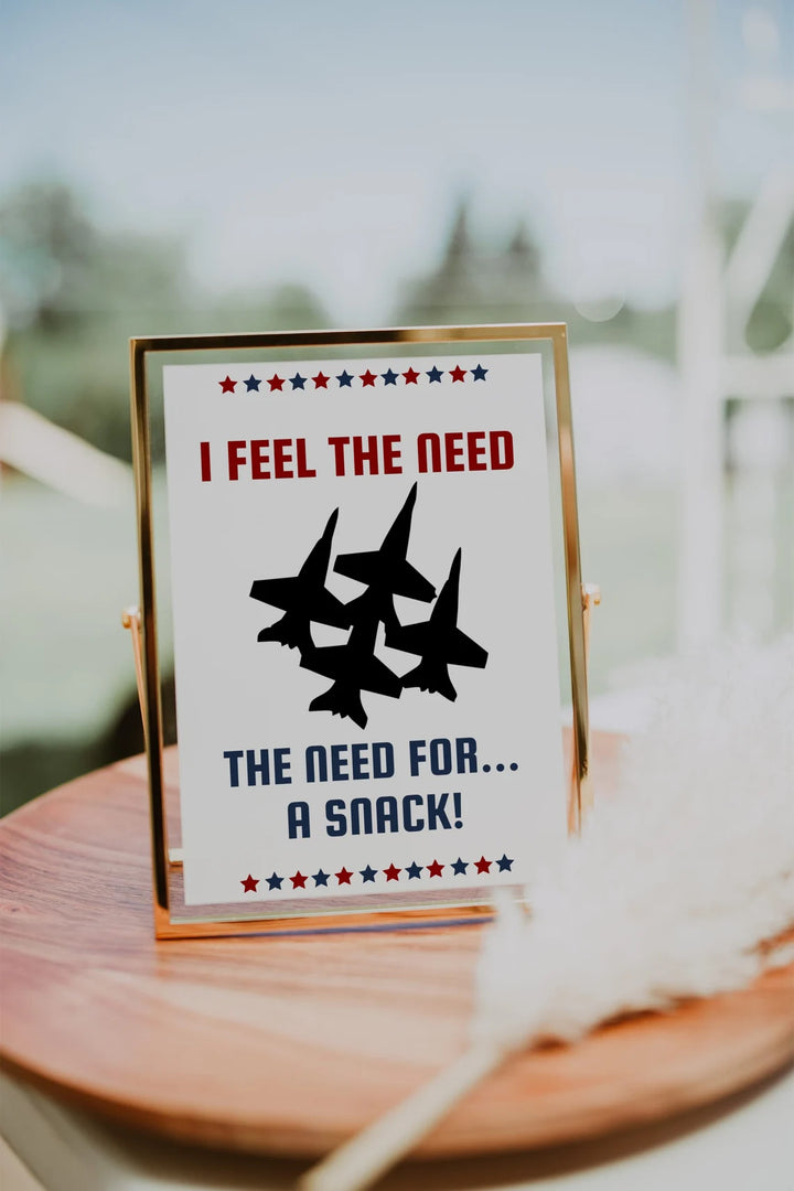 Airplane Theme Birthday Sign - Fighter Pilot Birthday Welcome Sign - Pilot Theme Table Sign - Airplane Fueling Station Sign - Customizable
