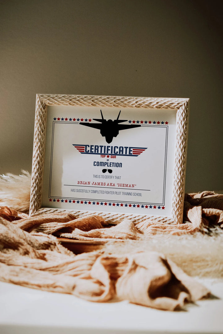 Fighter Pilot Theme Printable Games - Top Gun Party Games - Boys Printable Party Game - Airplane Maker - Pilot Certificate Printable