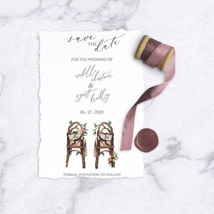 Fairy Tale Wedding Save the Date - Garden Wedding Save the Date - Enchanted Forest Wedding Save the Date - Wedding Save the Dates - Editable