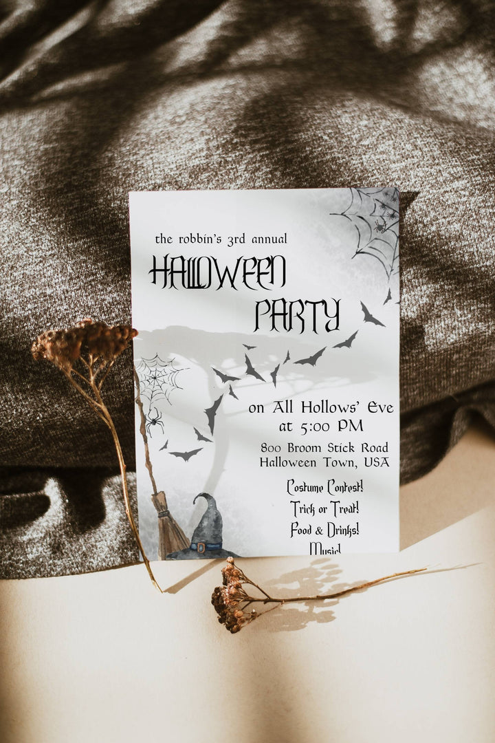 Halloween Party Invitation - Costume Party Invitation - Halloween Costume Party Invitation - Spooky Halloween Party Invite - Halloween Party