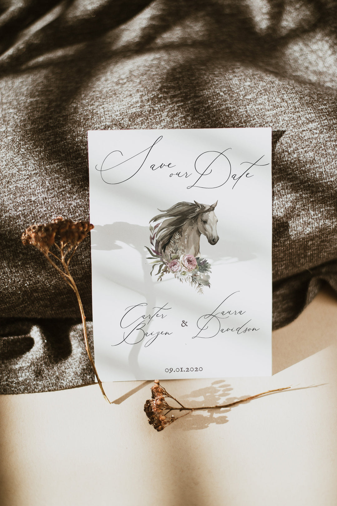 Equestrian Wedding Save the Date - Horse Wedding Save the Date - Country Wedding Save the Date - Ranch Wedding Save the Date - Rancher Wed