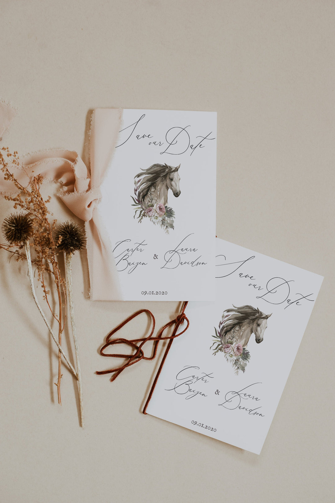 Equestrian Wedding Save the Date - Horse Wedding Save the Date - Country Wedding Save the Date - Ranch Wedding Save the Date - Rancher Wed