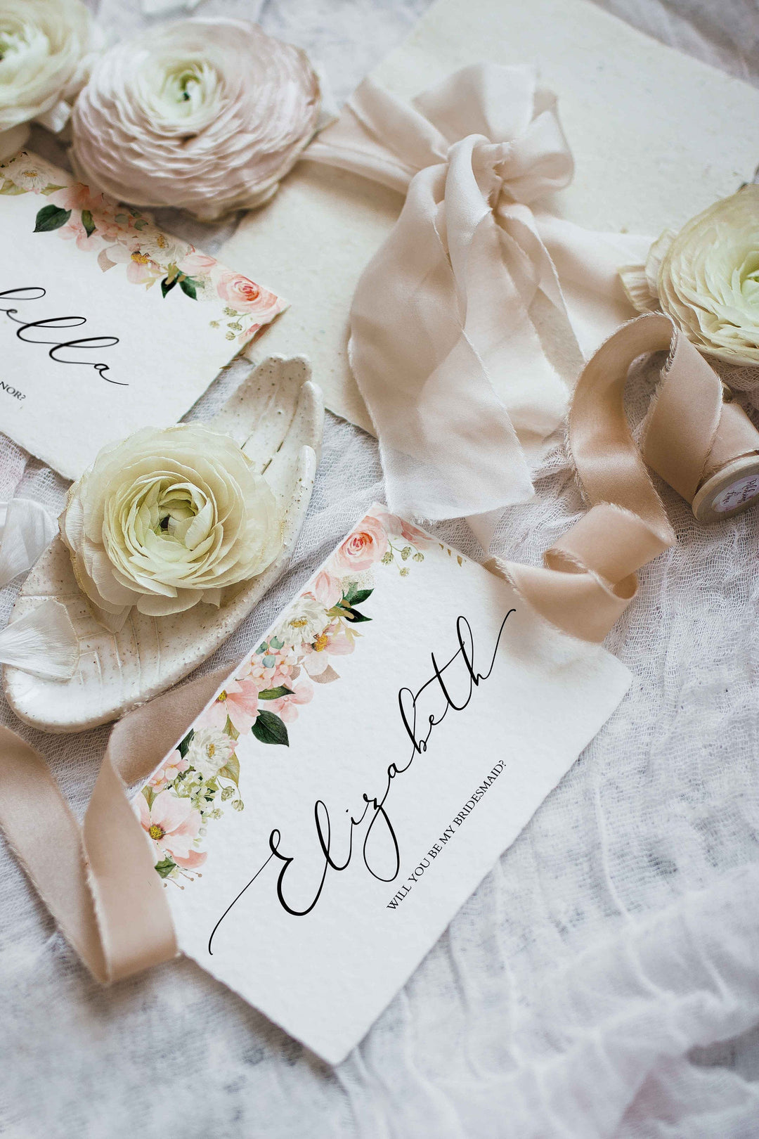 Bridesmaid Proposal Card - Printable Maid of Honor Proposal Card - Floral Bridesmaid Proposal Card - Simple Floral Maitron of Honor Proposal