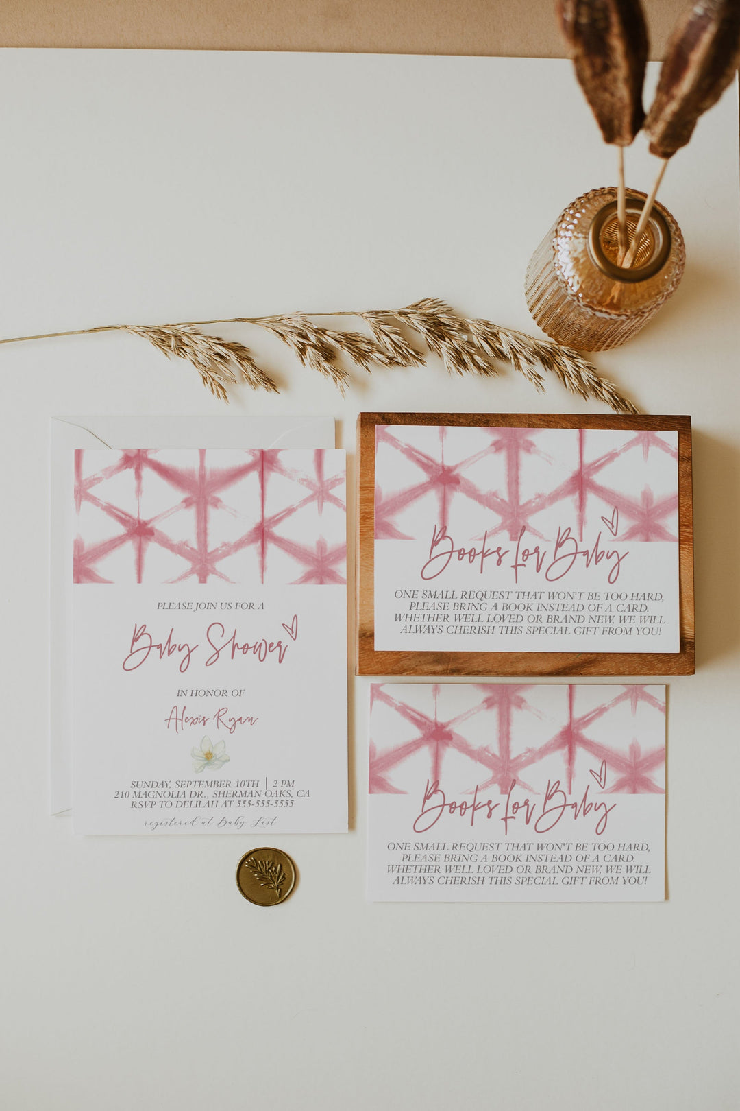 Blush Pink Tie Dye Baby Shower - Baby Pink Tie Dye Baby Shower Invitation - Blush Pink Baby Shower Invitation - Modern Boho Tie Dye Invite