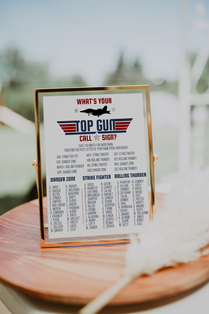 Fighter Pilot Birthday Invitation - Top Gun Birthday Party - Fighter Jet Pilot Birthday Game - Top Gun Birthday Invitation Suite - Top Gun