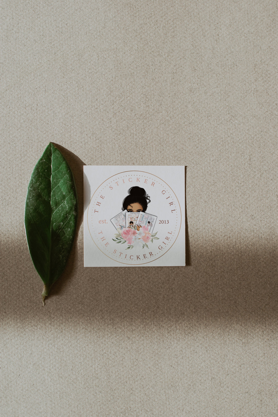 Sticker Maker Logo - Planner Sticker Designer Logo - Etsy Sticker Shop Logo - Planner Accessories Shop Logo - Sticker Crafter Premade Logo