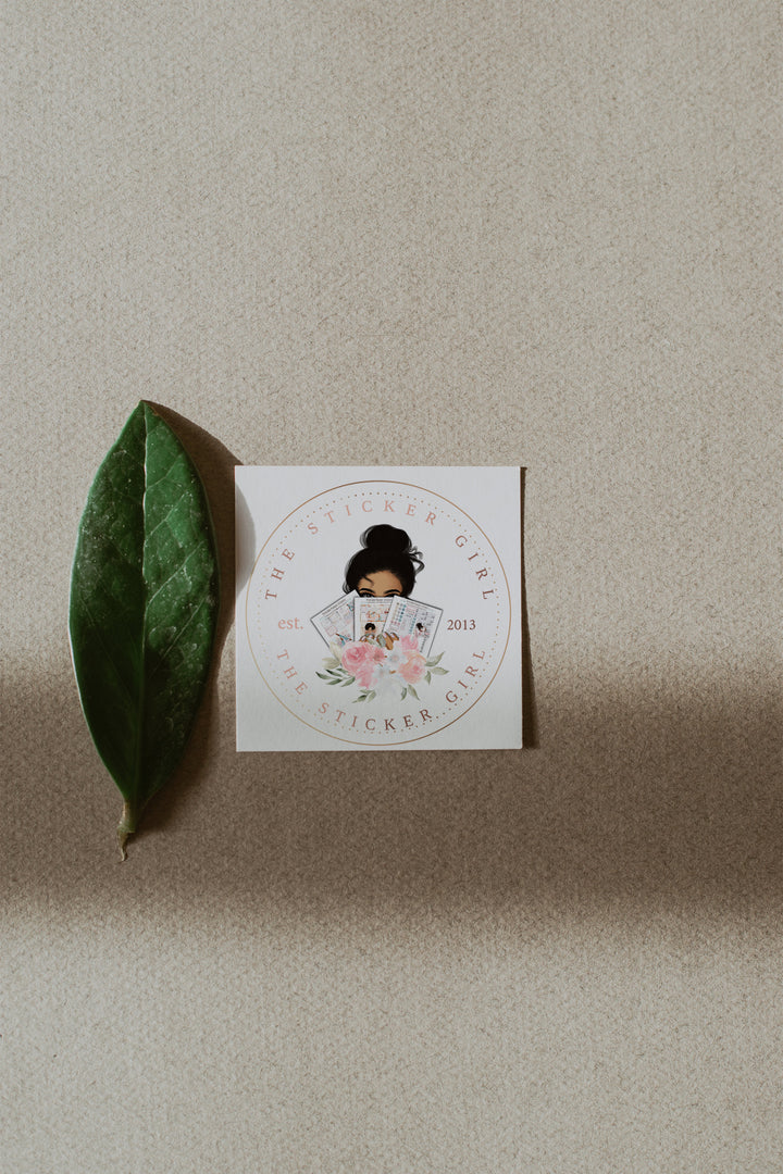 Sticker Maker Logo - Planner Sticker Designer Logo - Etsy Sticker Shop Logo - Planner Accessories Shop Logo - Sticker Crafter Premade Logo