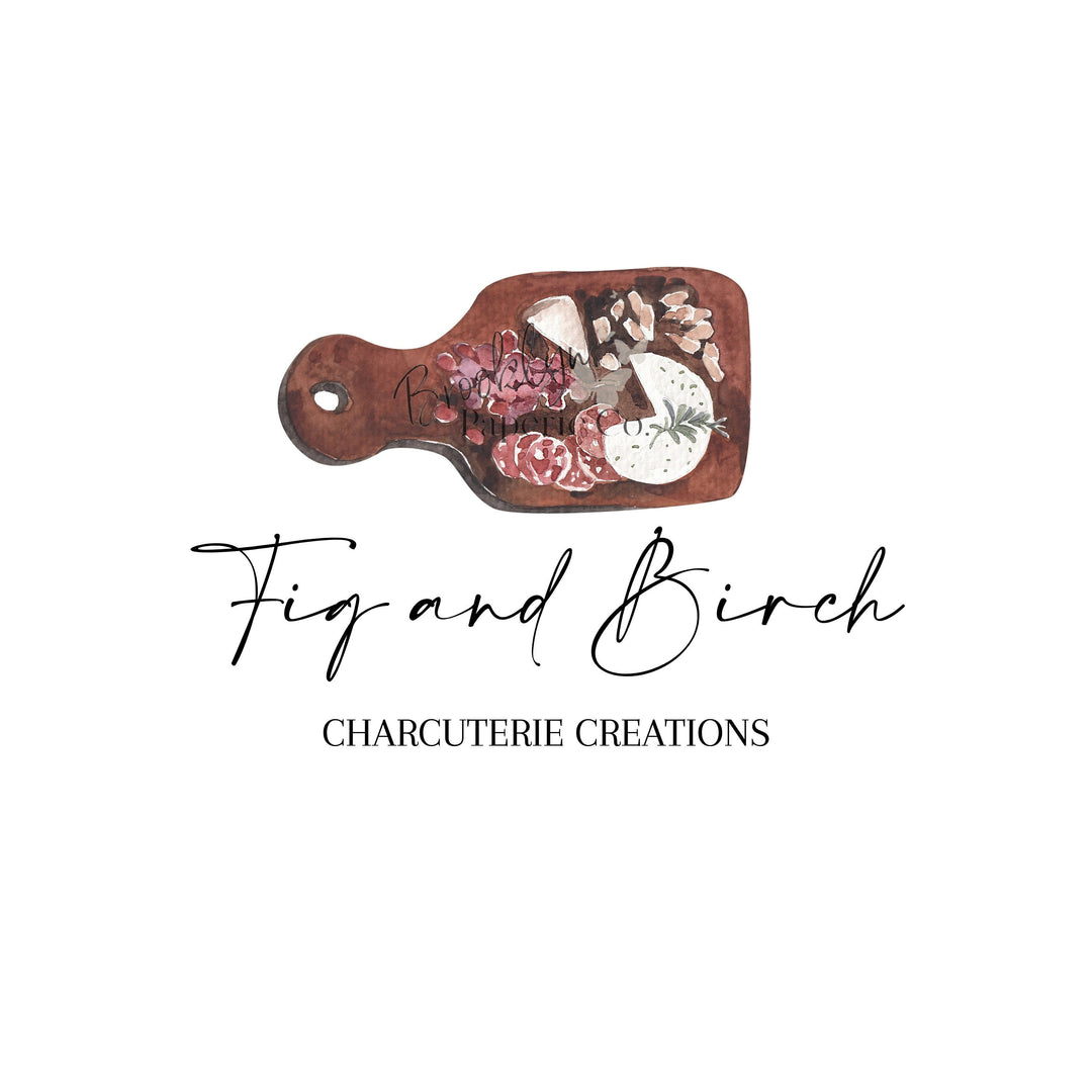 Charcuterie Logo - Cheese Logo - Food Logo - Cheese Board Logo - Cheese Box Logo - Charcuterie Box Logo - Chef Logo - Catering Service Logo