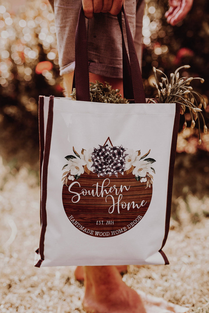 Farmhouse Welcome Sign Business Logo - Rustic Farmhouse Home Decor Business Logo - Circular Wood Sign Business Logo - Wood Crafter Logo