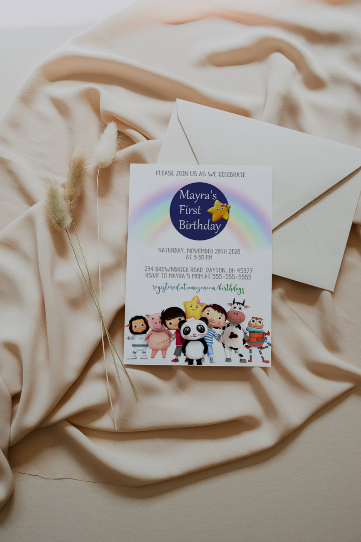Little Baby Bum Birthday Invitation - Little Baby Bum Editable Invitation - Cocomelon Birthday Invitation - Toddler Youtube Cartoon Invite