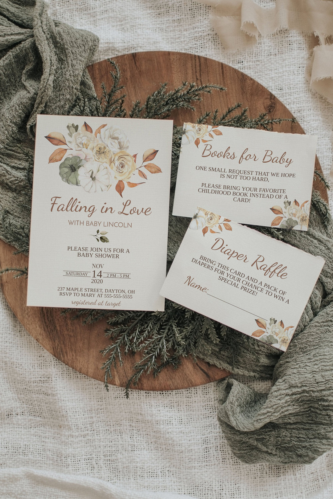 Forest Green Boho Invitation Mockup - Boho 5x7 Invitation Mockup - Simple Boho Invitation Mockup - Moody Green Boho Invitation Mockup Suite