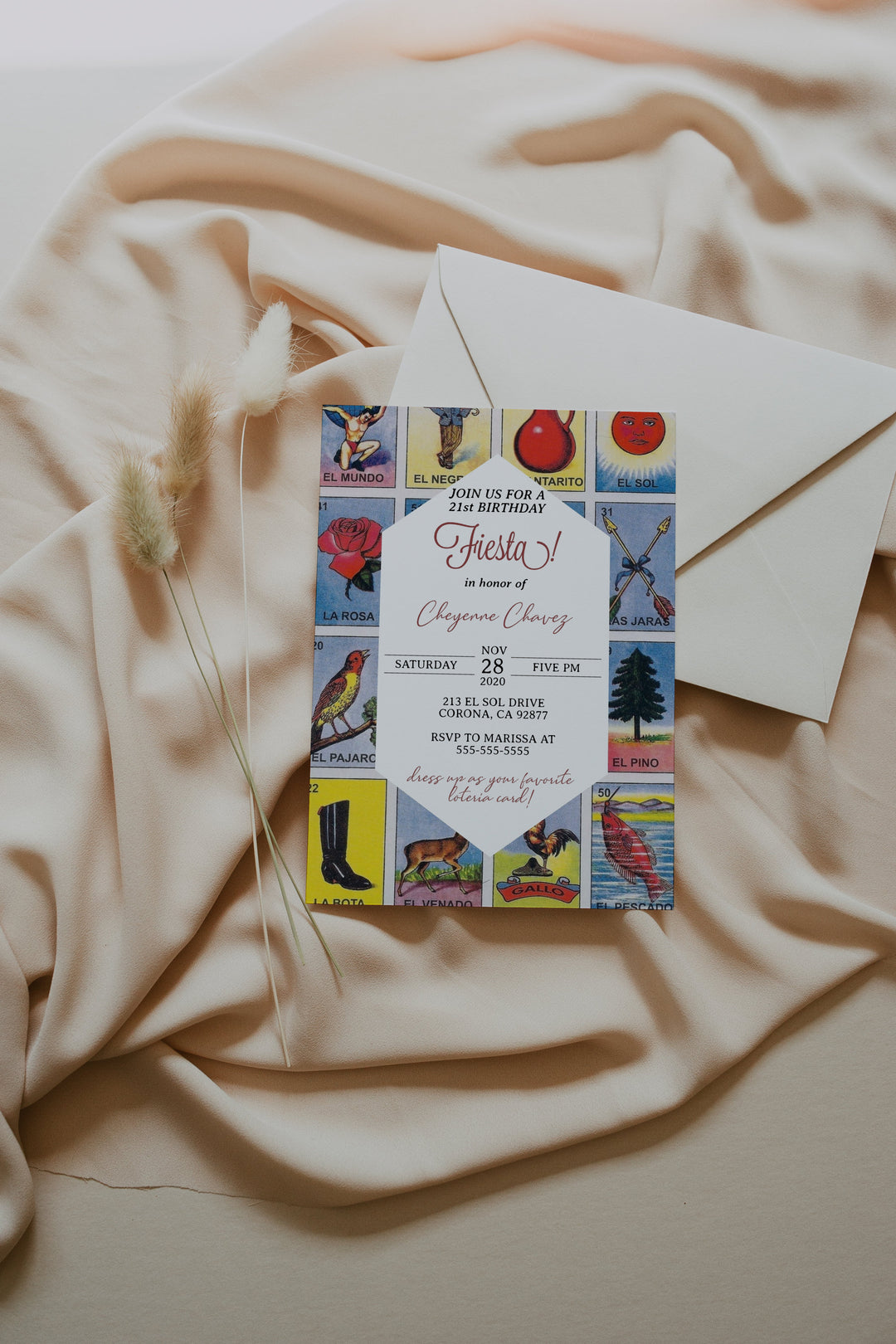 Loteria Birthday Invitation - Mexican Loteria Birthday Theme Invitation - Loteria Mexican Fiesta Birthday Invitation - Loteria Cumpleanos
