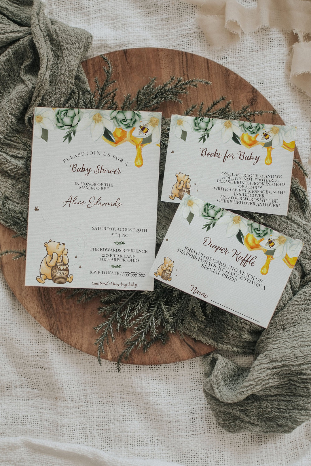 Forest Green Boho Invitation Mockup - Boho 5x7 Invitation Mockup - Simple Boho Invitation Mockup - Moody Green Boho Invitation Mockup Suite