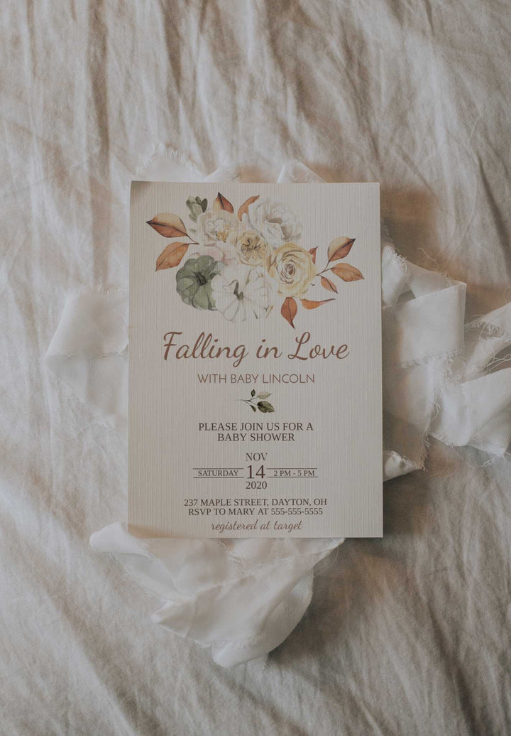 Simple Boho 5x7 Invitation Mockup - Individual 5x7 Invitation Mockup - Minimalist Boho 5x7 Invitation Mockup - Modern Boho 5x7 Invite Mockup