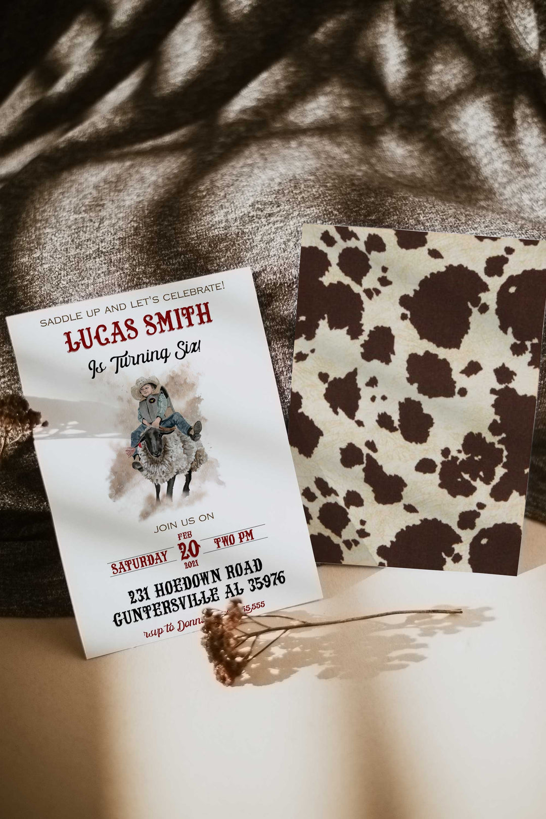 Bull Riding Birthday Invitation - Rodeo Birthday Invitation - Western Birthday Invitation - Cowboy Birthday Invitation - Cowboy Invitation