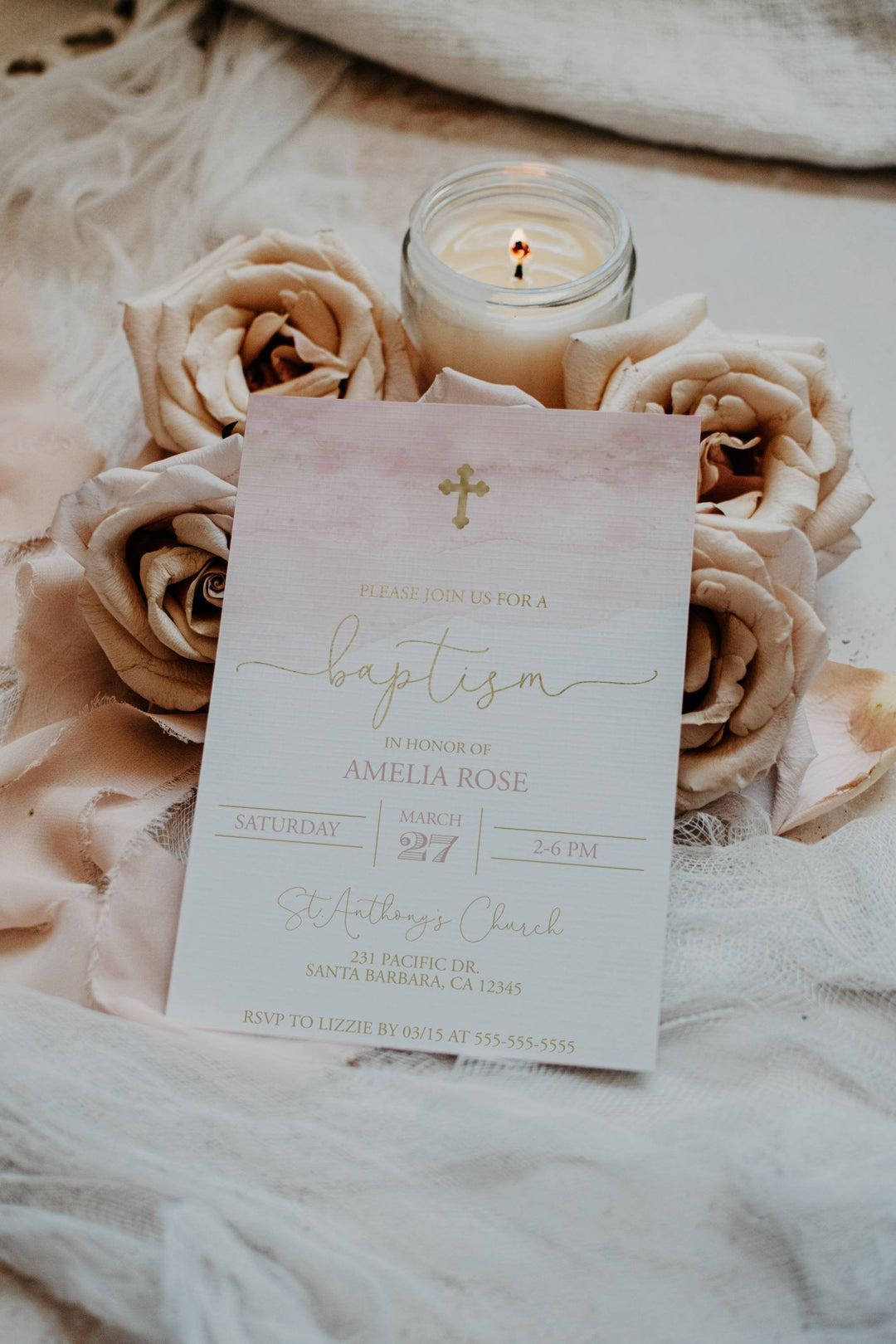 Romantic Invitation Mockup - Wedding Invitation Mockup - Boho Invitation Mockup - 5x7 Invitation Mockup - Invitation Stock Photography - A4