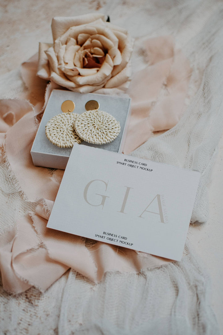 Jewelry Care Card Mockup - Care Card Mockup - 5x3.5 Card Mockup - Jewelry Business Mockup - Business Template Mockup - Business Card Mock A4