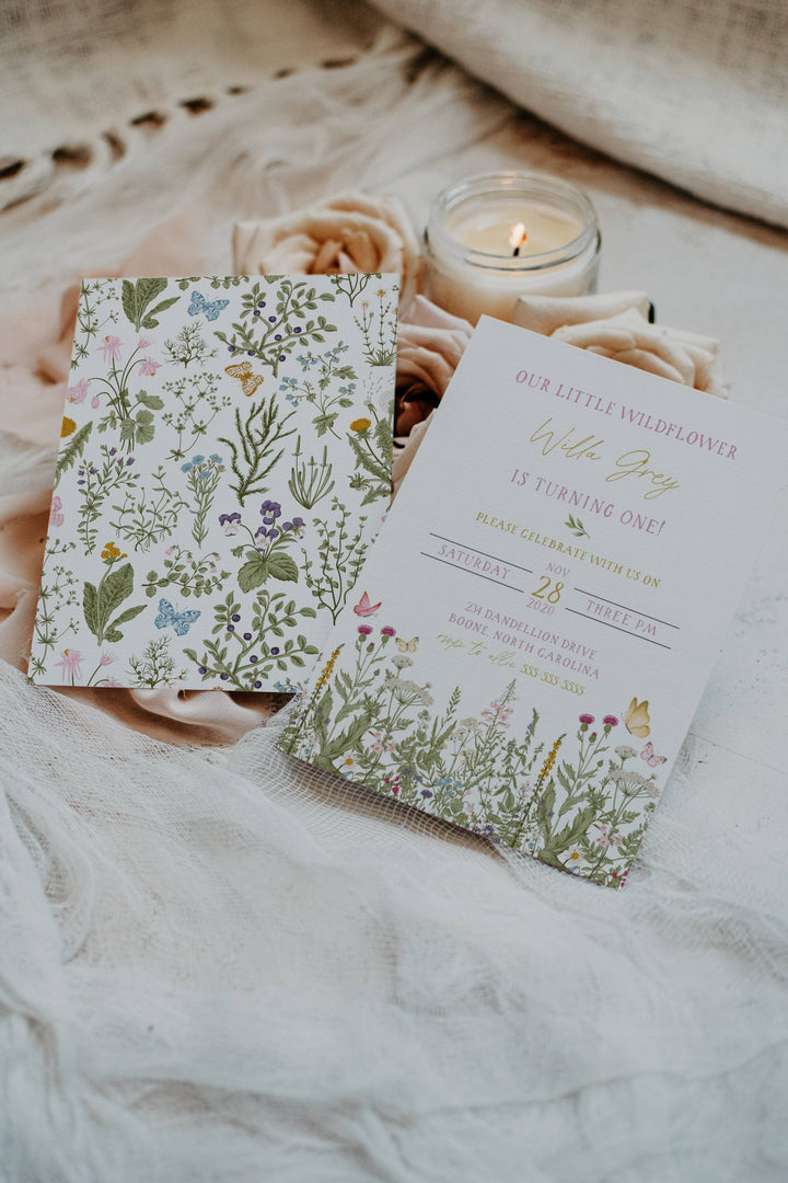 Double 5x7 Mockup - Double Sided Invitation Mockup - Double Invitation Mockup - Wedding Invitation Mockup - Back Side Invitation Mockup - A4