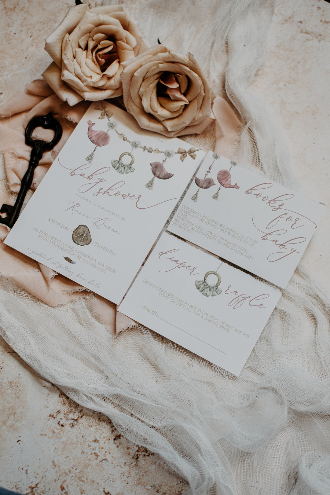 Invitation Suite Mockup - 5x7 Invitation Mockup - Wedding Invitation Suite Mockup - Boho Suite Mockup - Baby Shower Mockup - PSD Mockup - A4