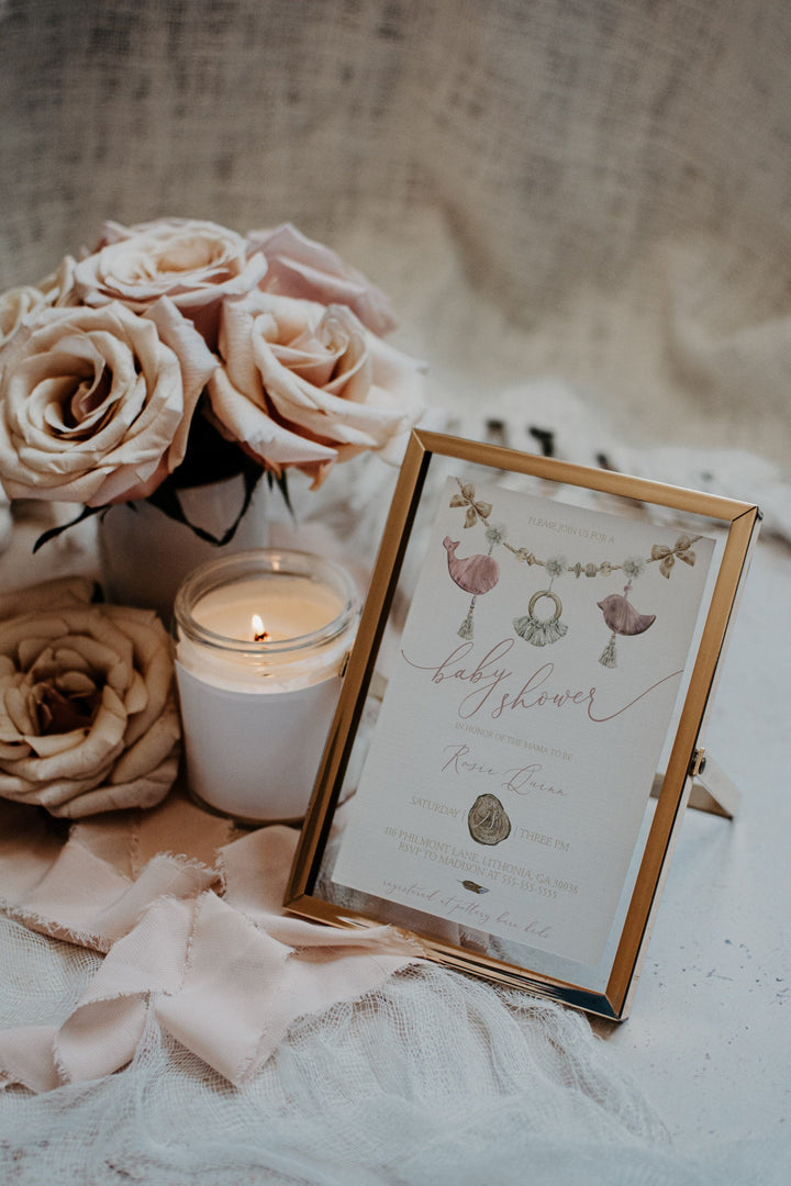 Framed Sign Mockup - 5x7 Picture Mockup - Wedding Frame Mockup - Framed Picture Mockup - Framed Template Mockup - Boho Frame Mockup - A4