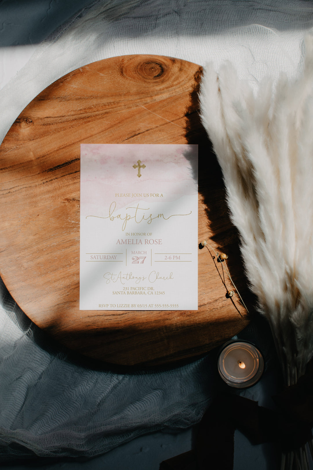 5x7 Invitation Mockup - 5x7 Blank Card Mockup - Invitation Card Mockup - Wedding Invitation Mockup - Boho Invitation Mockup - 5x7 Card Mock