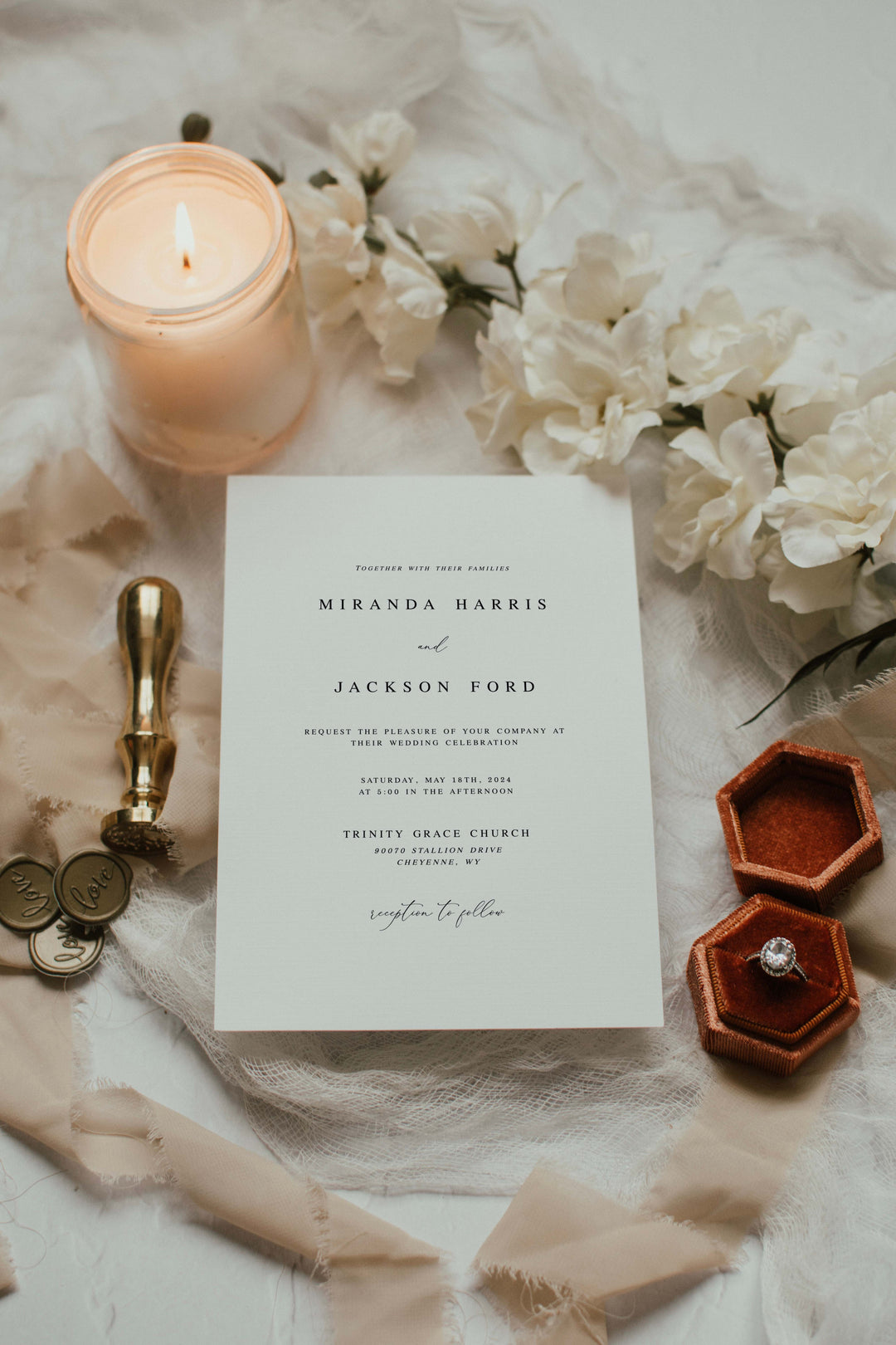 Timeless Wedding Invitation - Simple Wedding Invitation - Classic Wedding Invitation - Intimate Wedding Invitation - Classy Wedding Invite